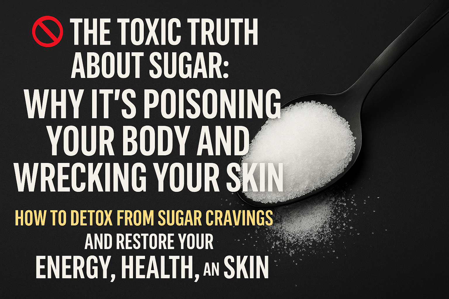 🚫 The Toxic Truth About Sugar: Why It’s Poisoning Your Body and Wrecking Your Skin