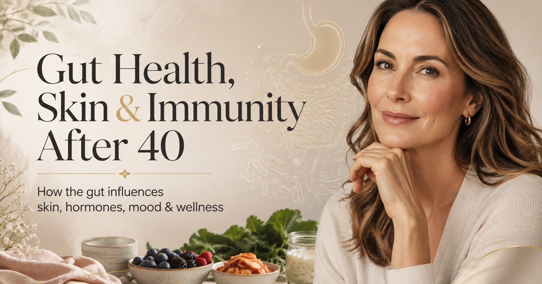 Your Gut Is the Foundation: Why Gut Health Matters for Immunity, Skin, Hormones, Mood & Aging After 40